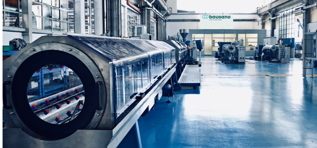 tubos, extrusión de tubos, línea de extrusión 